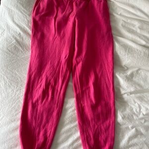 Alice + Olivia Pink Sweatpants Relaxed Fit